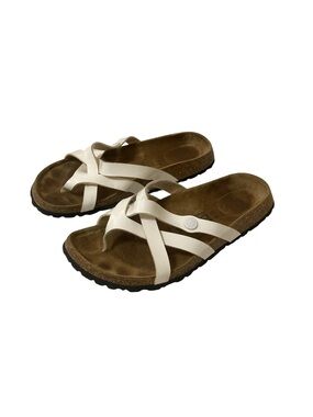 Betula by Birkenstock White Strappy Slip On Sandals Size 38 L7